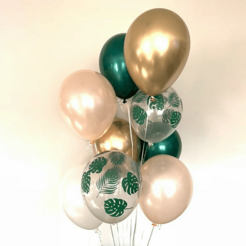 Воздушные шары надутые гелием "Джунгли" 9 шаров