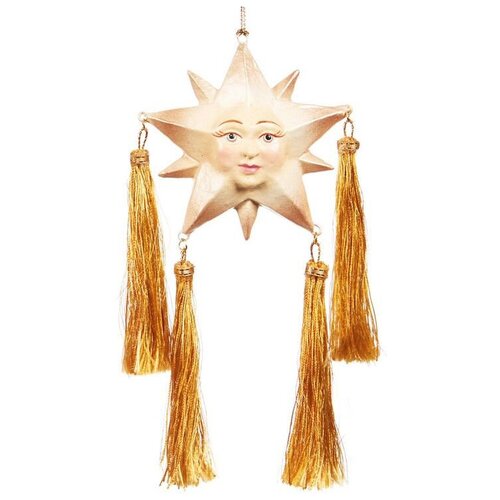 Goodwill Елочная игрушка Солнечная Звезда Эрида 9 см кремовая, подвеска B 94462
