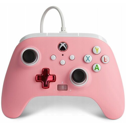 Проводной геймпад PowerA Enhanced Wired Controller (Pink) (Xbox One / Series / PC)