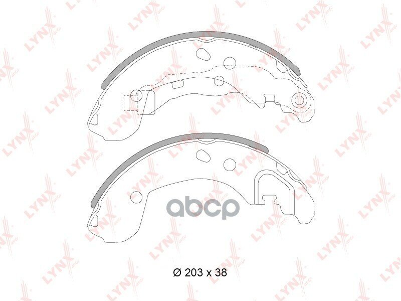 Колодки Тормозные Барабанные LYNXauto арт. BS-5717