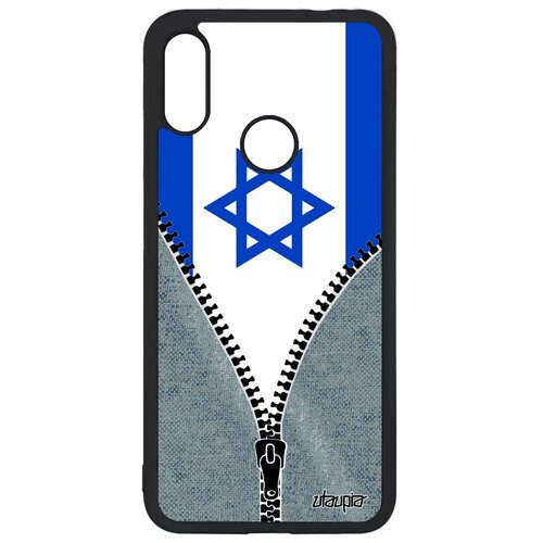 фото Чехол на мобильный xiaomi redmi note 7, "флаг израиля на молнии" страна патриот utaupia