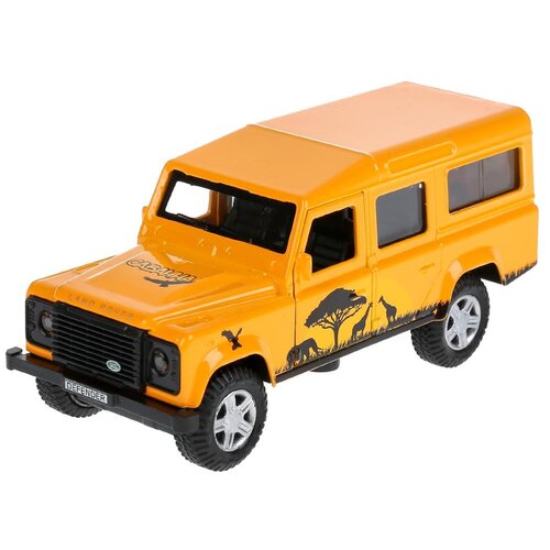 Машинка ТЕХНОПАРК Land Rover Defender. Сафари (DEFENDER-SF), 12 см, сафари технопарк машина land rover defender pickup 12 см двери металл dеfрiскuр 12 вк с 3 лет