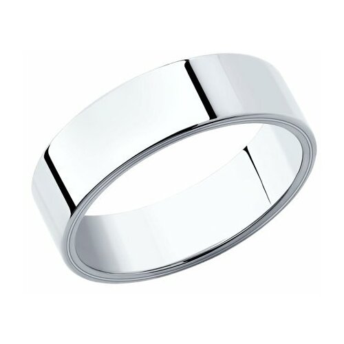 фото Кольцо обручальное diamant online, белое золото, 585 проба, размер 15