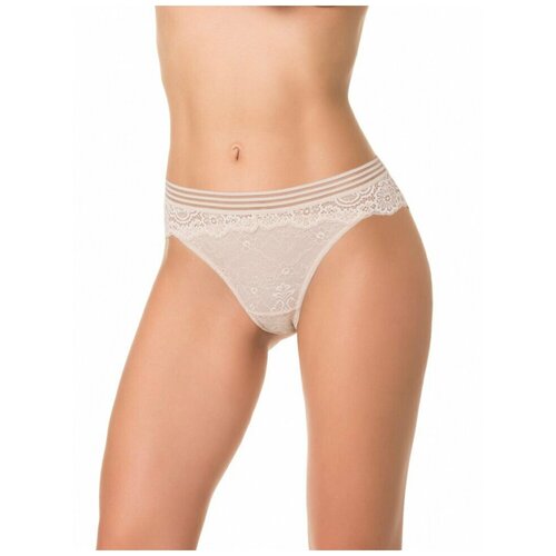фото Трусы бразильяна amoret, средняя посадка, кружевные, размер l, красный