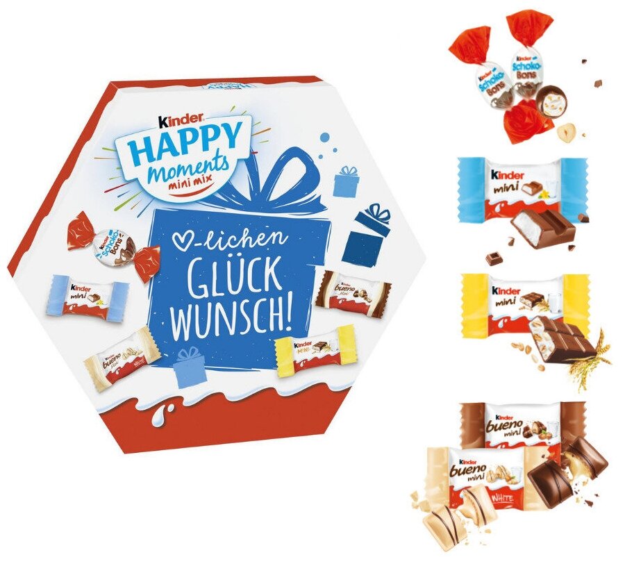 Kinder Happy Moments Mini Mix 162г (Германия)