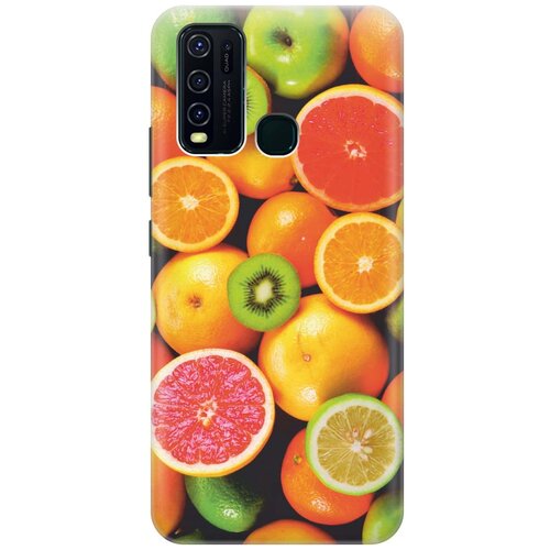 фото Cиликоновый чехол на vivo y30 / виво у30 с принтом "сочные фрукты" gosso