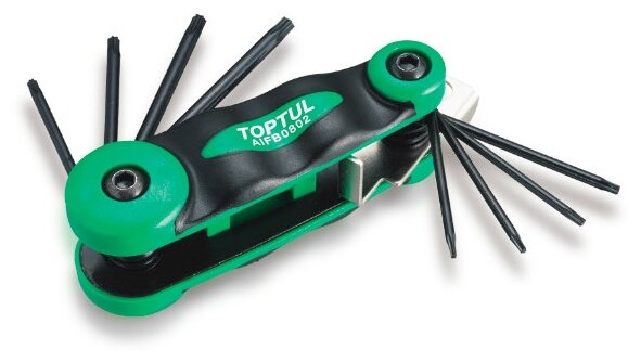 Набор ключей Torx T6-T25 8шт TOPTUL (AIFB0802)