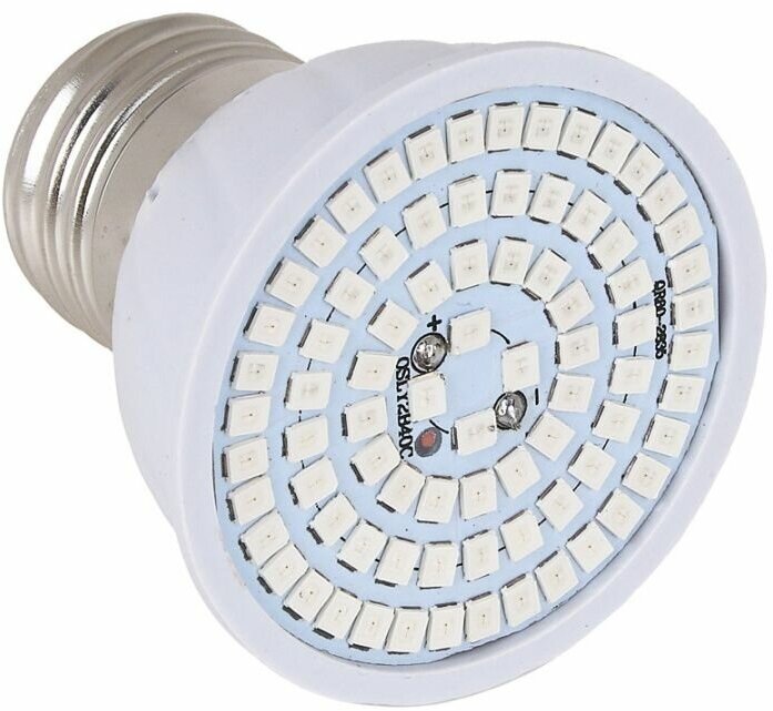 Лампа для растений LED, 80 светодиодов (52R+28B), Е2