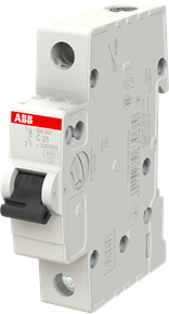 Автоматический выключатель ABB SH201 25A 6kA 1P тип С 2CDS211001R0254