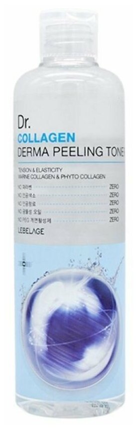 Увлажняющий пилинг-тонер с коллагеном LEBELAGE Dr. Collagen Derma Peeling Toner, 310 мл