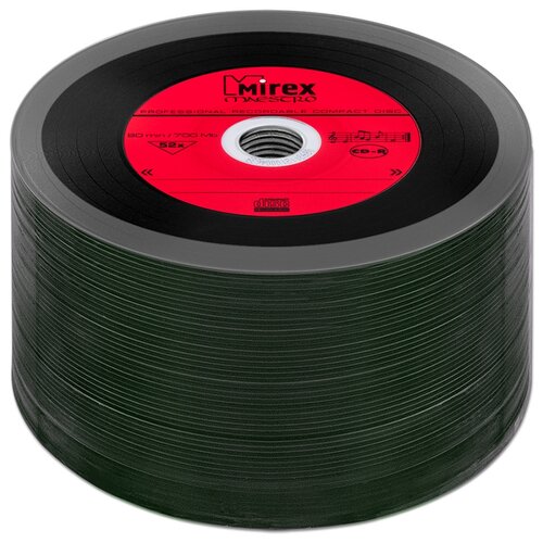 Диск Mirex CD-R 700Mb MAESTRO (Vinyl) 52X bulk упаковка 50 штук