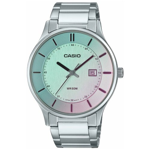 Наручные часы CASIO, серебряный, серый