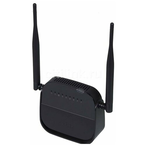 Wi-Fi роутер D-link DSL-2750U/R1A (черный) wi fi роутер d link dap 3410 белый