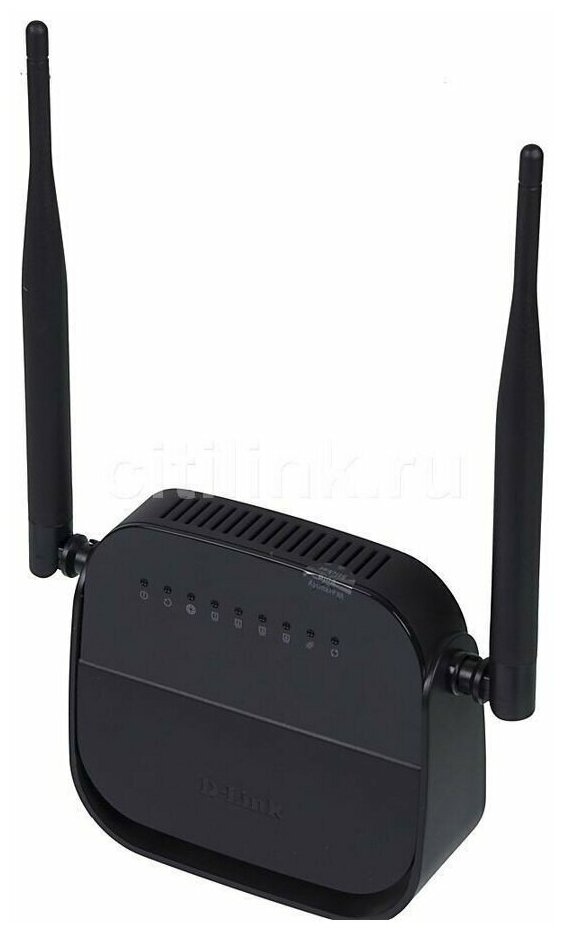 Wi-Fi роутер D-link DSL-2750U/R1A (черный)