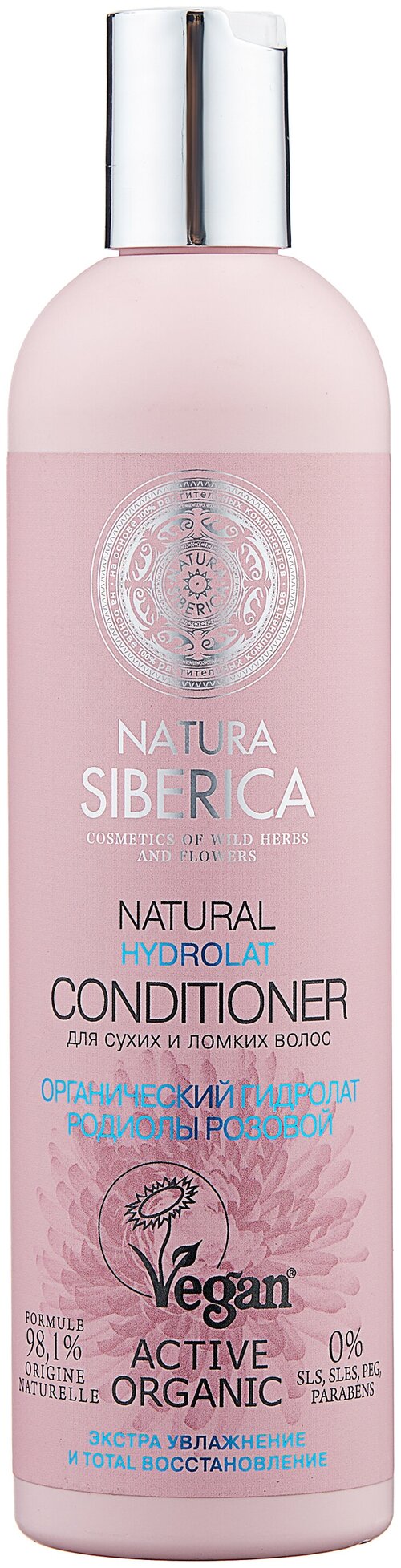 Natura Siberica бальзам Hydrolat для сухих и ломких волос, 400 мл