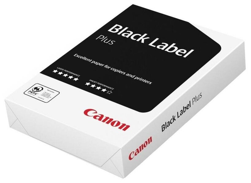 Бумага для принтера A4 Canon Black Label Plus A4 80g 500л