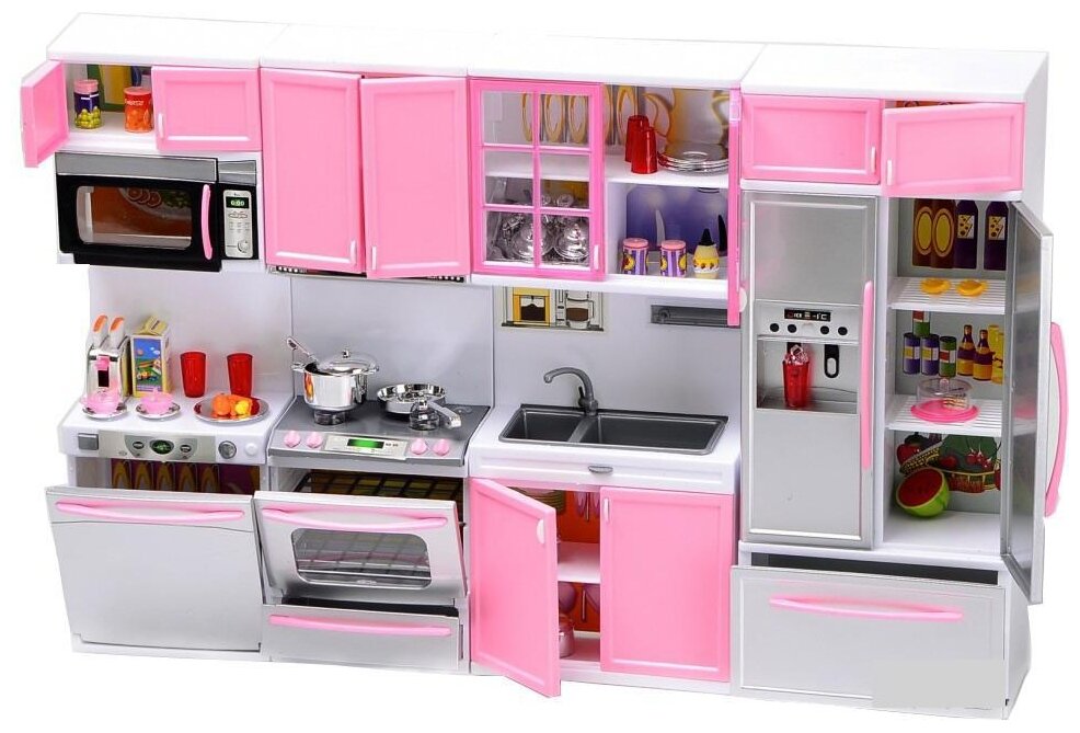 Junfa toys Кухня Modern Kitchen 26211P розовый