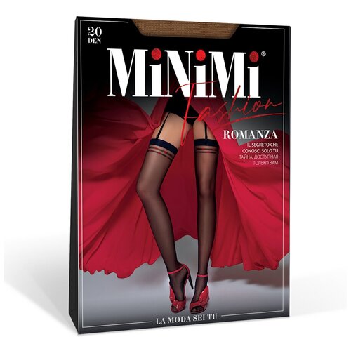 Чулки MINIMI Mini calze ROMANZA 20 с сердечками Daino 4(M/L)