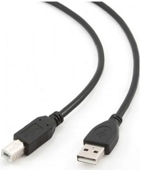 Интерфейсный кабель Bion USB 2.0 AM/BM, 3м, черный (BXP-CCP-USB2-AMBM-030)