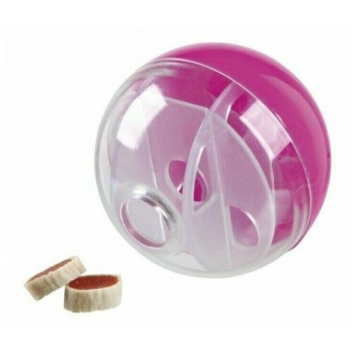 HOMECAT Ф 8,5 см игрушка для кошек мяч пластиковый с отверстиями для лакомств игрушка для кошек trixie мяч для лакомств 6 см