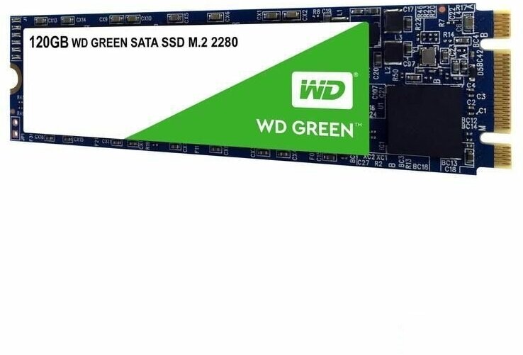 Твердотельный накопитель Western Digital WD Green SATA 120 ГБ SATA WDS120G2G0B