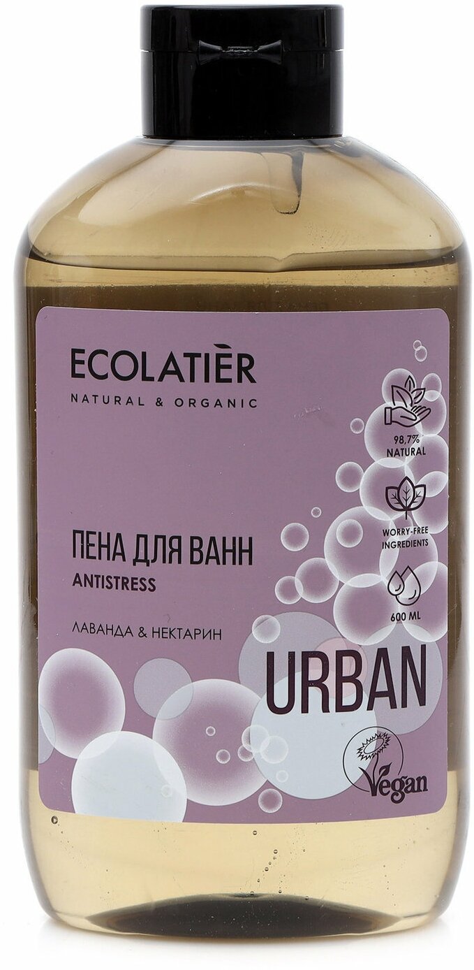Пена для ванн лаванда & нектарин, Ecolatier 600 мл ООО ЭкоЛаборатория - фото №4