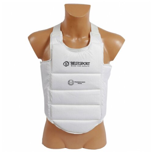 фото Жилет для каратэ bestsport, simple 1931 wkf, белый, xs best sport