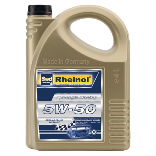 фото Синтетическое моторное масло rheinol synergie racing 5w-50, 4 л