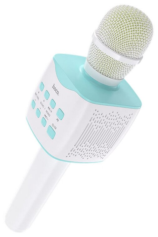 Беспроводной микрофон Hoco BK5 Cantando karaoke microphone, голубой