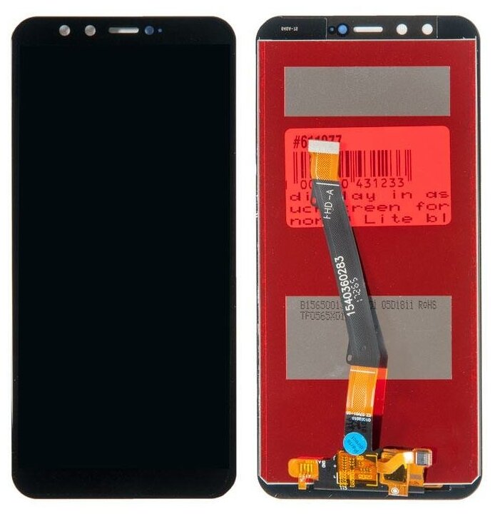 Дисплей в сборе с тачскрином для Huawei для Honor 9 Lite черный