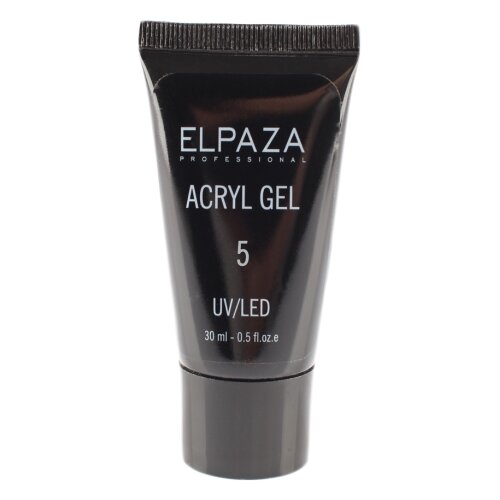 ELPAZA акригель Acryl Gel трехфазный камуфлирующий для моделирования, 30 мл, 05 elpaza акригель acryl gel трехфазный для моделирования 30 мл clear