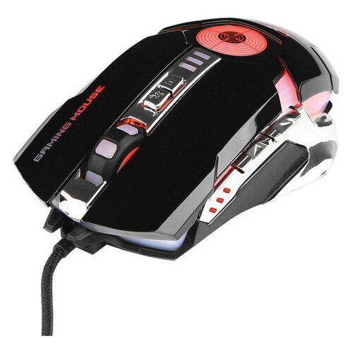 Мышь проводная игровая GEMBIRD MG-530 USB 5 кнопок 1 колесо-кнопка оптическая черная 73200₽