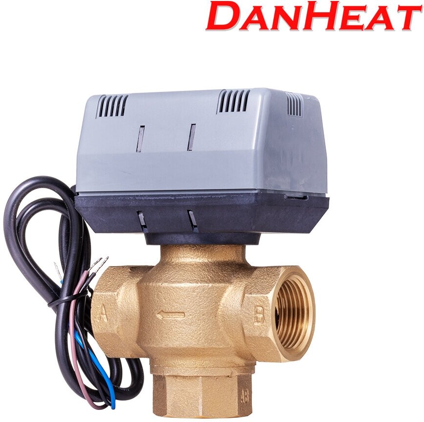 Трёхходовой клапан DanHeat зональный на 1". 220V c сервоприводом. - фотография № 4