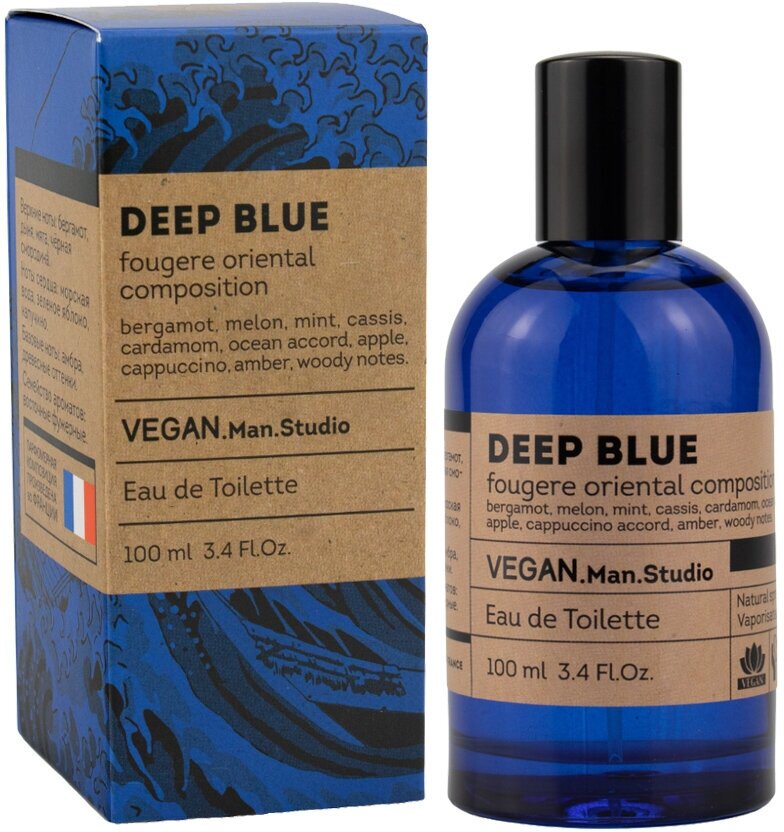 Туалетная вода мужская Vegan Man Studio Deep Blue, 100 мл