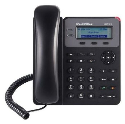 Телефон IP Grandstream GXP1610 2 линии 1 SIP-аккаунт 2x10/100Mbps LCD