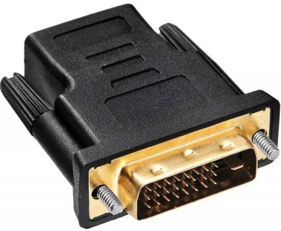 Переходник Buro HDMI (f) DVI-D (m) черный