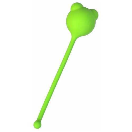 A-Toys, зеленый — силиконовый вагинальный шарик с ушками, 2.7 см