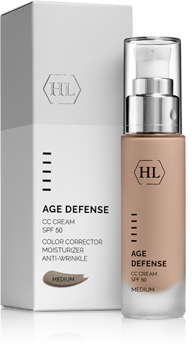 Holy Land AGE DEFENSE CC Cream Medium SPF 50 (Корректирующий крем, натуральный оттенок, для всех типов кожи), 50 мл