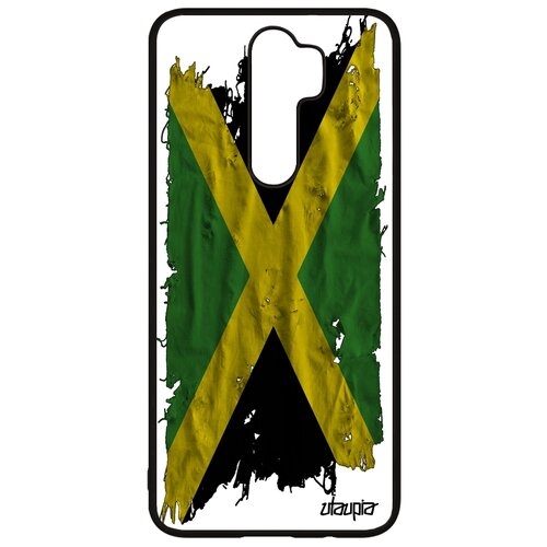 фото Чехол для redmi note 8 pro, "флаг ямайки на ткани" страна государственный utaupia