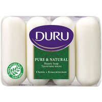 DURU Мыло кусковое Pure & natural Классическое, 4 шт., 85 г
