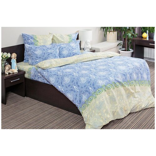 фото Ночь нежна постельное белье восточная принцесса цвет: синий br47958 (2 сп. евро)