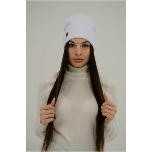 фото Шапка царство ткани, размер 50-62, белый