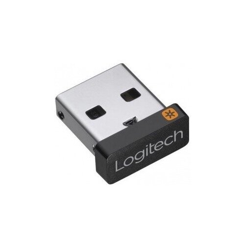 Bluetooth адаптер Logitech USB Unifying Receiver для подключения до 6 устройств, радиус действия 10 м, встроенная антенна, черный, гарантия 2 года