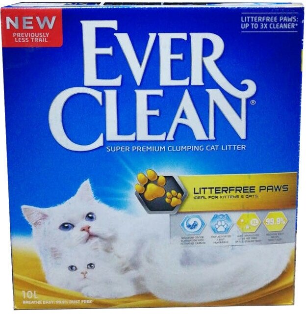 Наполнитель комкующийся Ever Clean Less Trail для длинношерстных кошек, 10кг - фото №3