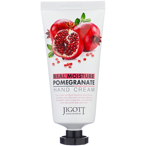 Крем для рук гранат JIGOTT Real Moisture POMEGRANATE Hand Cream, 100 мл