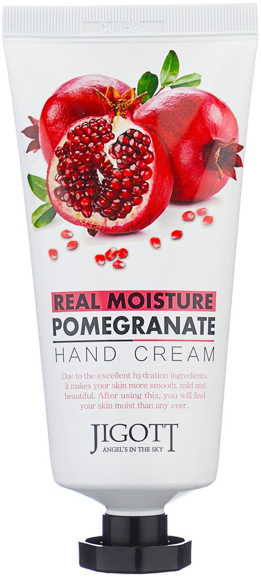 Крем для рук Jigott Real Moisture Hand Cream Pomegranate 100 мл c экстрактом граната, питание и увлажнение