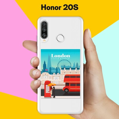 Силиконовый чехол London на Honor 20s силиконовый чехол на honor 20s хонор 20s попа авокадо прозрачный