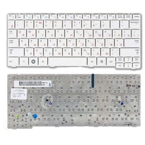 Клавиатура для ноутбука SAMSUNG NF110 белая