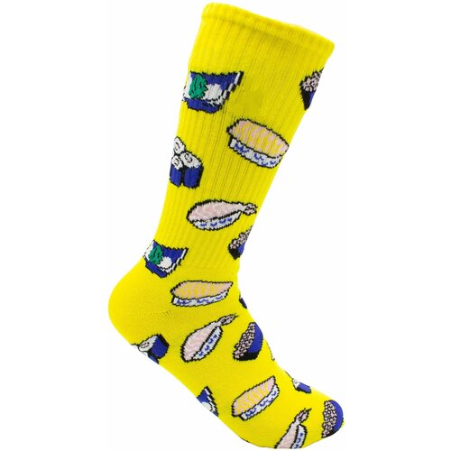 фото Спортивные носки с принтом - "суши"(жёлт) carnavalsocks