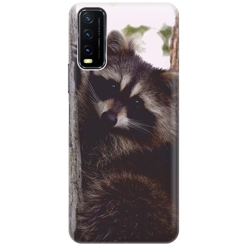 фото Cиликоновый чехол на vivo y20 / виво у20 с принтом "енотик" gosso